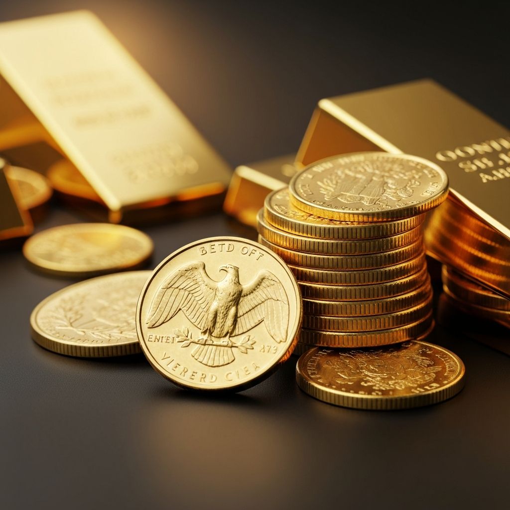 Gold coins and bullion